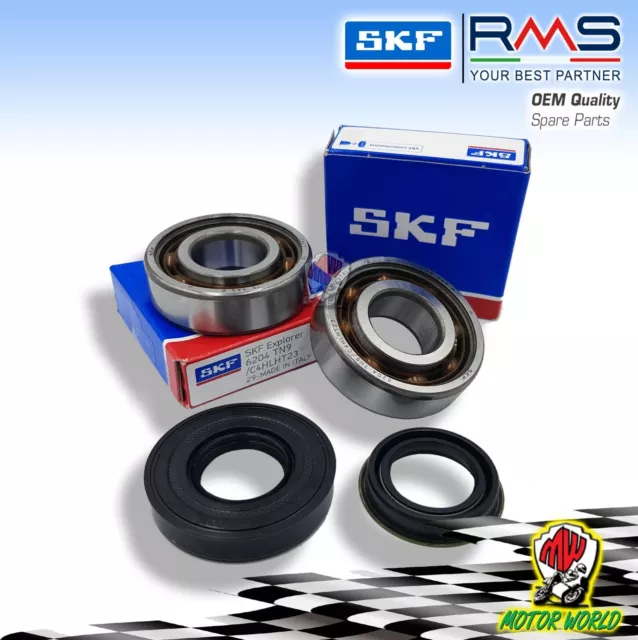 KIT CUSCINETTI DI BANCO SKF C4 Gabbia Teflon e PARAOLI Scooter MINARELLI 50 2T