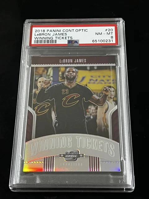 2018-19 Contenders Optic LeBron James Winning Tickets #20 PSA 8