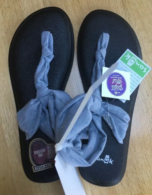 Sanuk Yoga Sling Ella Women's Sandal GREY Sz 6 NEW