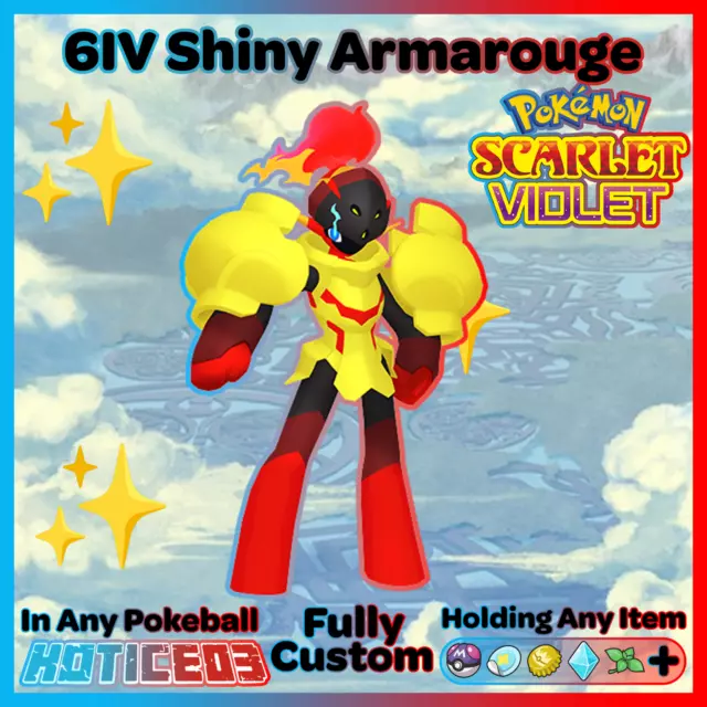 ✨ Shiny Armarouge 6IV ✨ Pokemon Scarlet & Violet 🚀 Fast Trade 🚀