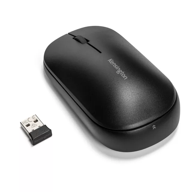 Kensington Wireless Mouse - SureTrack Dual Wireless Ambidextrous Mouse, Slim Mou