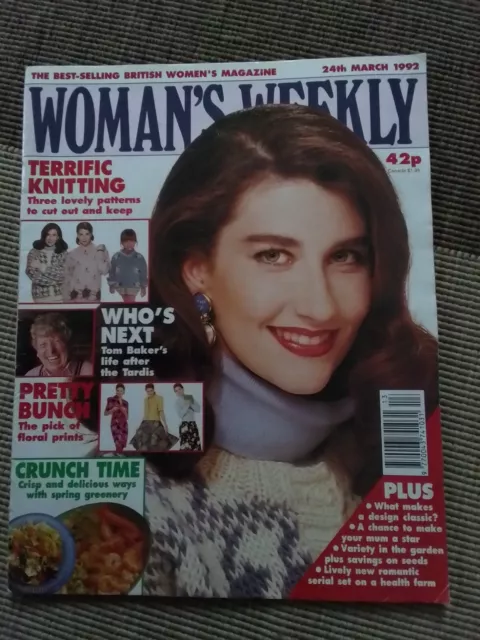 Woman's Weekly 1992 March 24 Mother's day Issue Tom Baker Nice Condition