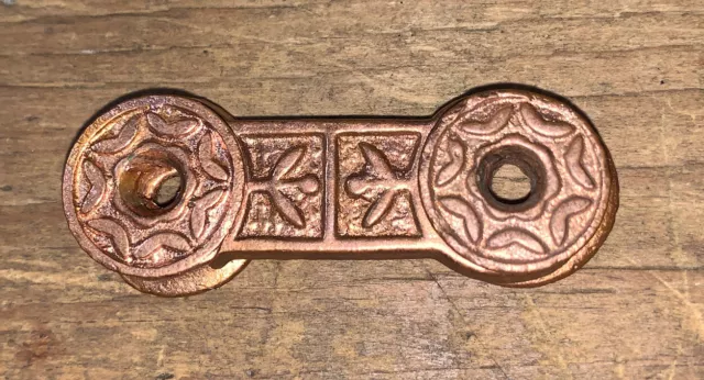 Antique Hardware Original Shutter Bar Latch Ornate Cast Iron Circa 1880’s
