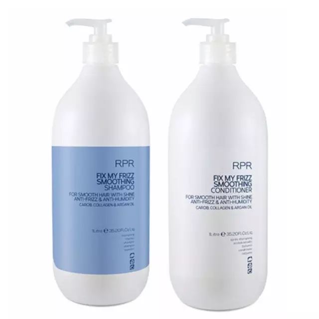 RPR Fix My Frizz Smoothing Shampoo & Conditioner Litres with Pumps