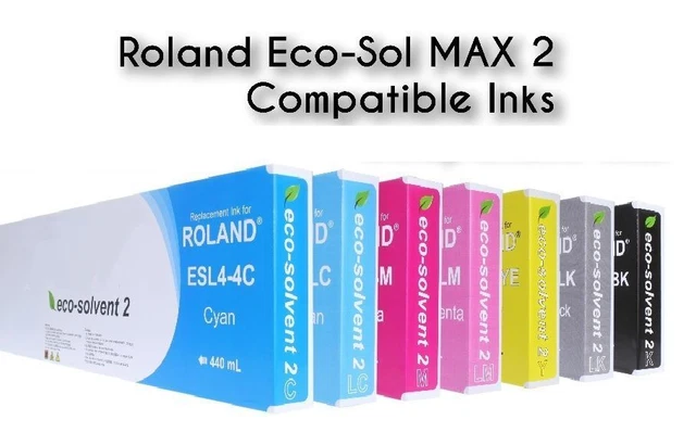 Cartouche D'encre 440ml Compatible Roland Eco-Sol Max 2 ESL4 Pour Séries RF, RS, SJ, SP, VP, XF