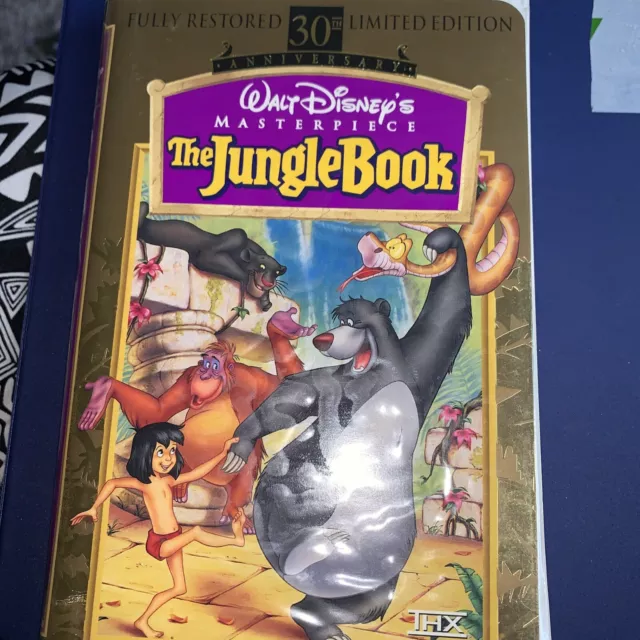 THE JUNGLE BOOK Walt Disney 30th Limited Edition VHS Tape 1997