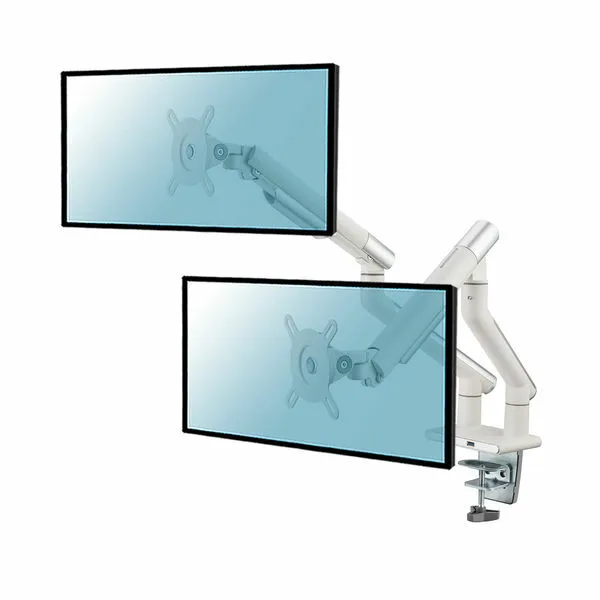 SUPPORT DE BUREAU Full Motion pour 2 écrans PC 17''-32'' avec USB, Blanc  EUR 157,00 - PicClick FR
