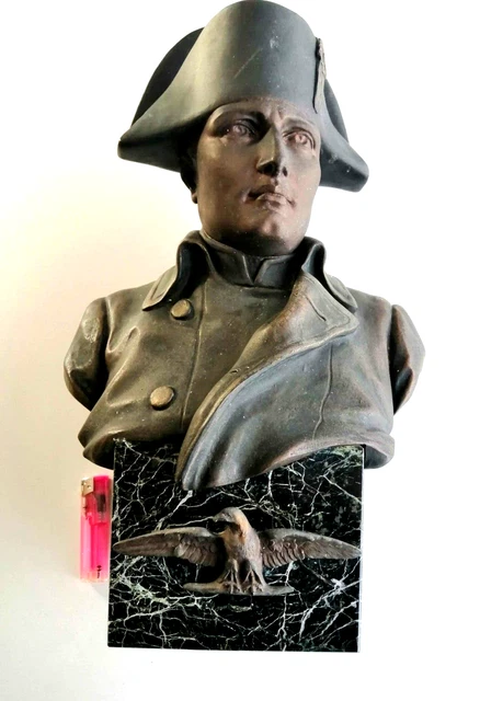 Statue Napoléon Bonaparte En Marbre Artificiel - Buste Décoratif 24cm - Blanc - Poids 1.1kg