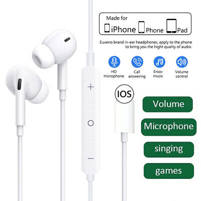 In Ear Kopfhörer mit Mikrofon und Lautstärkeregler 2 Pack Kopfhörer für iPhone 13 Pro Geräuschisolierung HiFi Stereo Bluetooth Earbuds Kompatibel mit iPhone 13/12/12Mini/11 Pro Max/X/XS/XR/8/7 Plus 