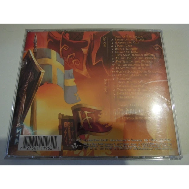 CD VG+/VG+ HAMMERFALL - one crimson night 27361 11962 EUR 34,80 ...