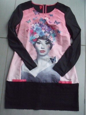Miss Captain tendance femme zippée tunique veste taille 40 BNWT RRP £ 78. 