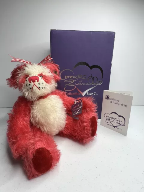 Annette Funicello Collectible Bear Strawberry Freckles W/ Box & COA LIMITED