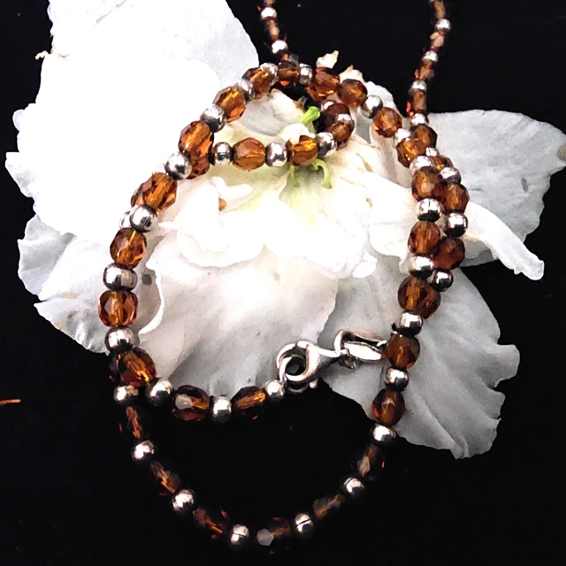 Collier En Ambre Baltique Véritable – Longueur Réglable 53.3-55 Cm – Cognac Multicolore – Fait Main En Lituanie