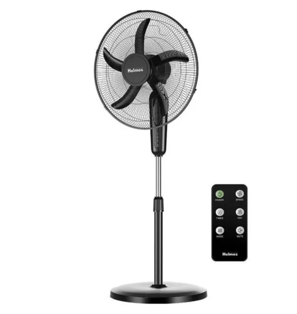NEW HOLMES 18” digital oscillating 3 speed-stand-fan with remote ...
