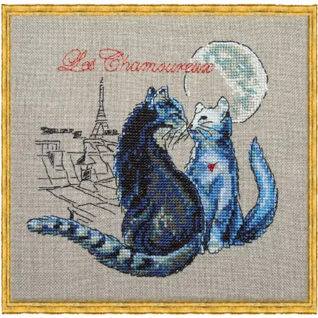 Plantilla de papel de punto de cruz Nimue "Les Chamoureux", 114g