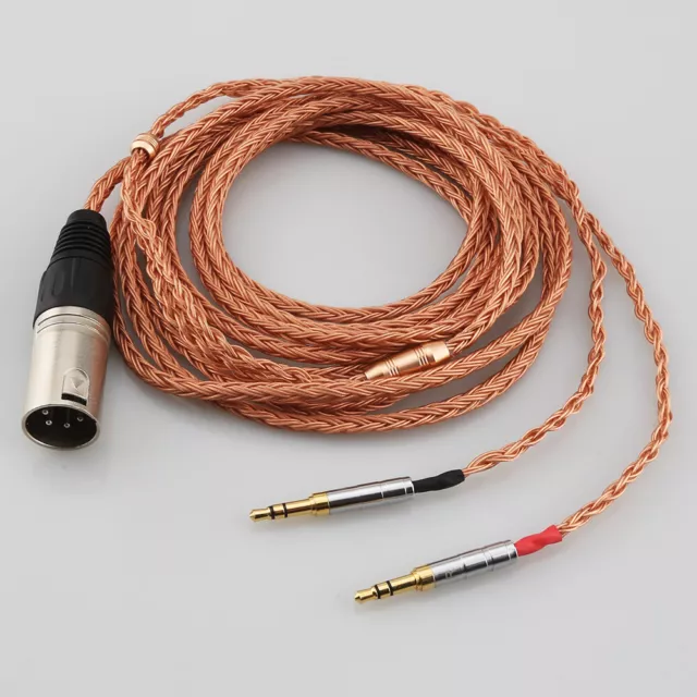 16Core 7N OCC Kupfer Kopfhörer Kabel für 2x3.5mm Hifiman Sundara Ananda HE1000se