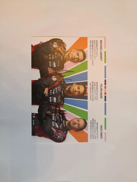 Carte Dédicacée Porsche Penske Motorsport #4 – 24 Heures Du Mans 2024