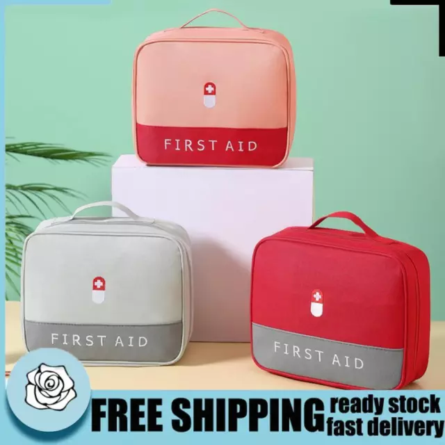 Oxford First Aid Kit Medicine Boxes Waterproof High-Capacity for Outdoor Camping