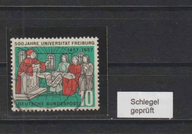 BRD 256 III FREIBURG ABART  GEPRÜFT GESTEMPELT (+ 80,00) siehe 2x SCAN