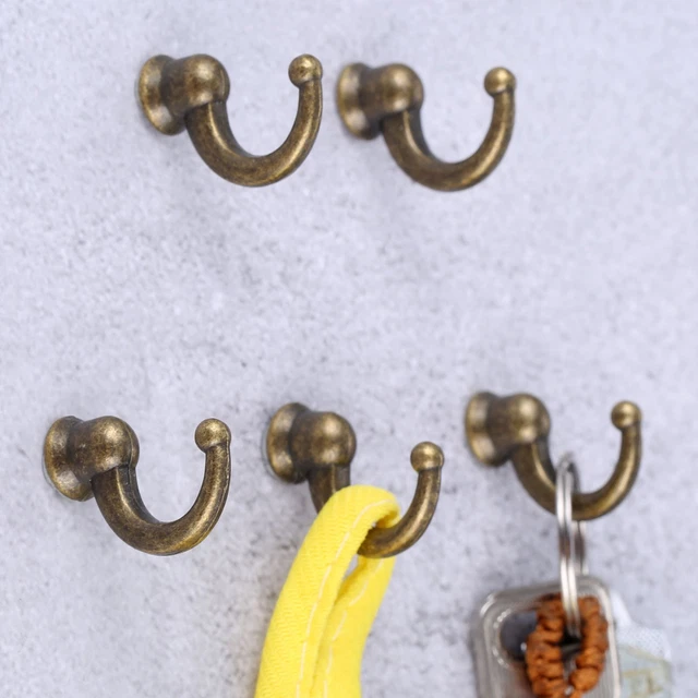 Vintage Bronze Wall Door Hooks Clothes Coat Bag Towel Bath Hanger Holder 2/10PCS