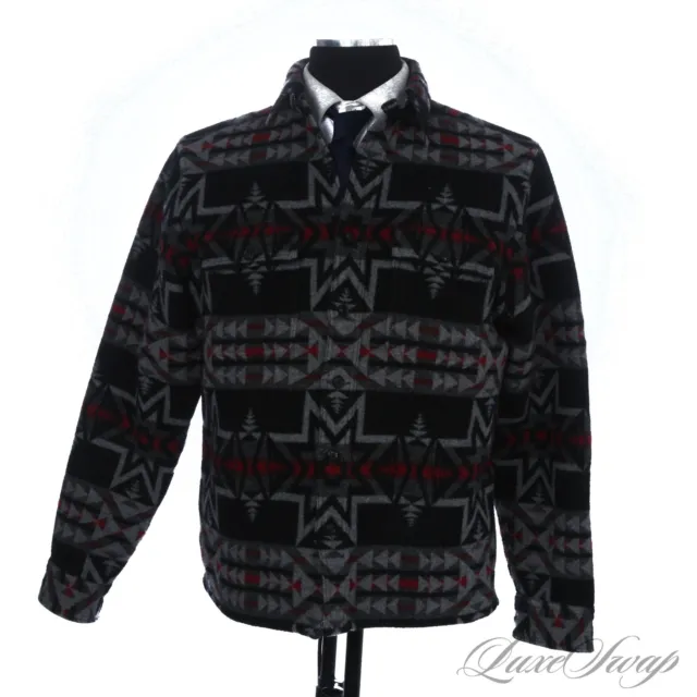 #1 MENSWEAR RRL Double RL Ralph Lauren Red Multi Southwestern Tweed Overshirt M