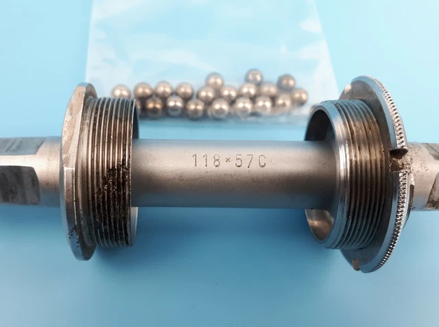 Boîtier De Pédalier Kajita Vintage 118 Mm - Filetage 35x1 Pour Vélo De Route Occasion