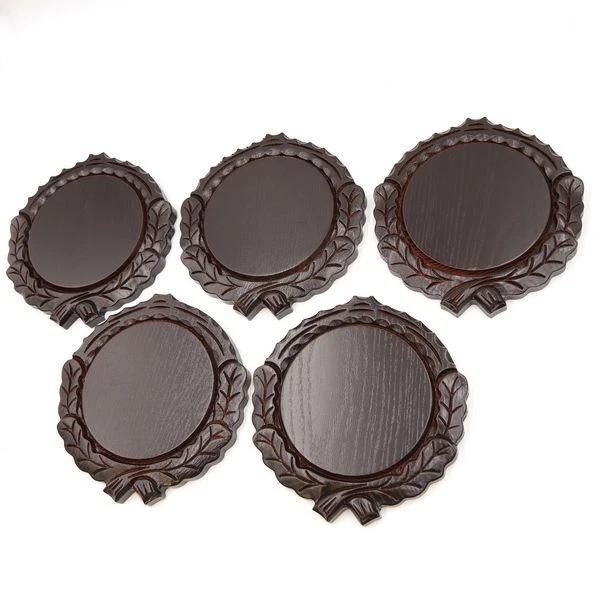 5 Pieza Keilerschilder Tallado Oscuro Af 14 CM Keilerbretter Escudo de Trofeo 2