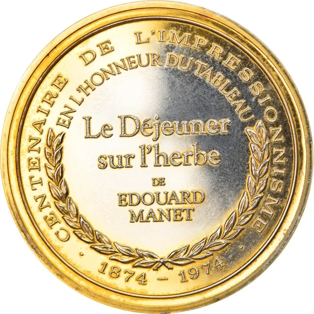 [#217931] France, Medal, Arts & Culture, Le Déjeuner sur l'herbe de Edouard Mane 2