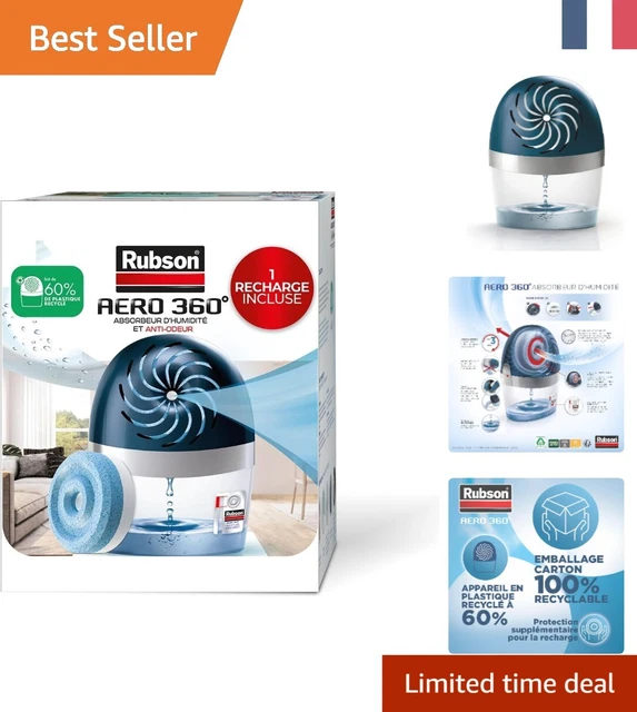 Rubson AERO 360° - Absorbeur D'humidité Compact - Anti-moisissures Et Odeurs