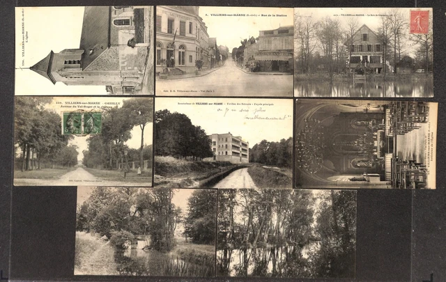 94 - Lot 16 CPA of VILLIERS SUR MARNE - see scans and descriptions 3