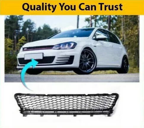 VW Golf Mk7 Gti Gtd Front Bumper Lower Centre Grille No ACC Hole 2013-2016