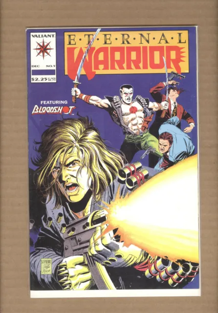 Eternal Warrior #5 - BLOODSHOT 2ND FULL APP - 1ST COVER APP  1992 VALIANT  NM