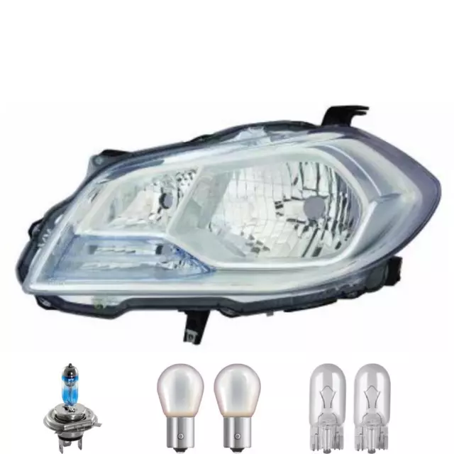 Phare à Gauche Électrique Incl. Osram Lampes H4 pour Suzuki SX4 S-CROSS Jy