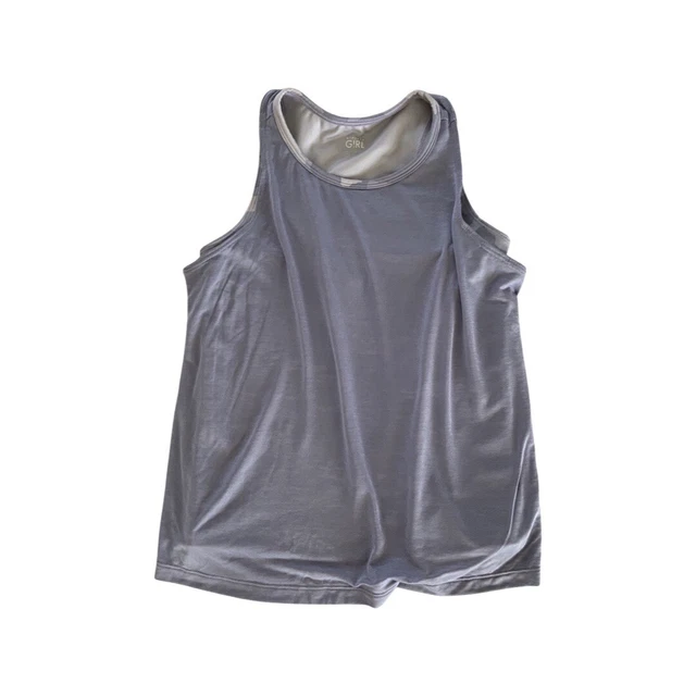 Athleta Girl 2 in 1 Lavendar Camo Tank Top Size 12