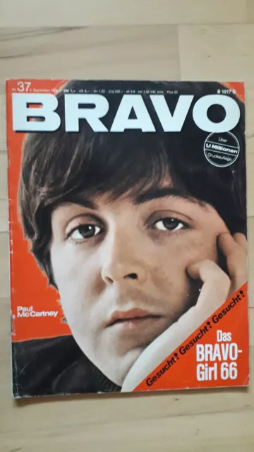 BRAVO Nr.37 vom 5.9.1966 Kinks, Beach Boys, Bob Dylan, Beatles, Michele Mercier