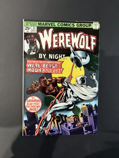 Werewolf by Night #33: 2nd app Moon Knight, Marvel 1975 FN