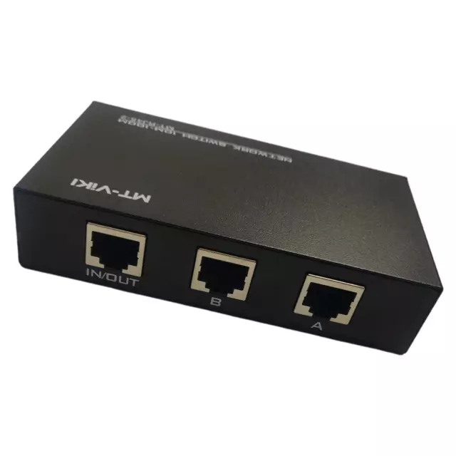 1x2 or 2x1 - 2-Port AB Manual Sharing Network Ethernet RJ45 Switch Selector  Box