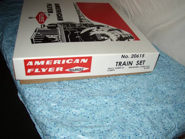 American Flyer #20615 Thunderbolt Set Repr0 Box Inserts  Only No Trains 3