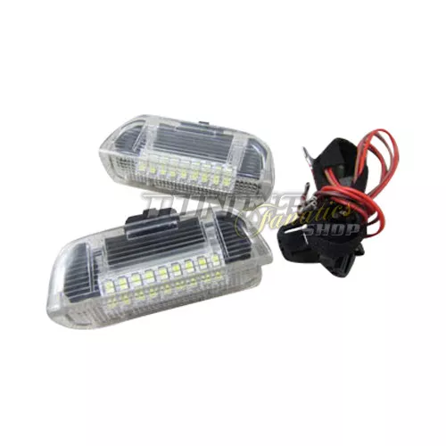 Für VW Seat Skoda 2x LED SET Türbeleuchtung Innenraumbeleuchtung in Weiß / Klar