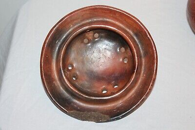 Tribal Pottery Lidded Pottery Bowl Vessel Frog Top Earthenware Colors Southwest 9