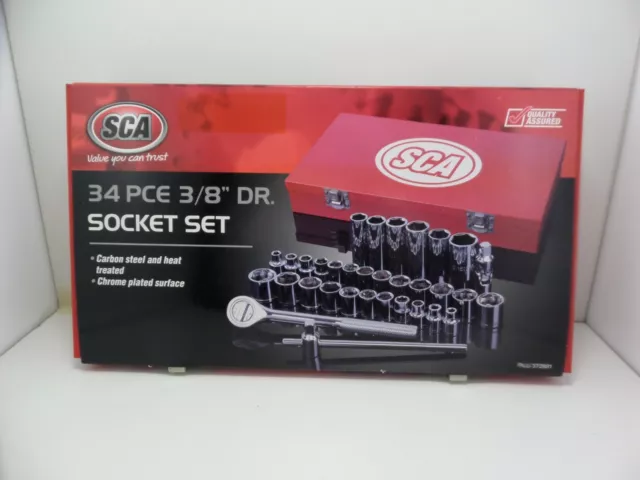 SCA 34 Piece 3/8" DR. Socket Set (372881)