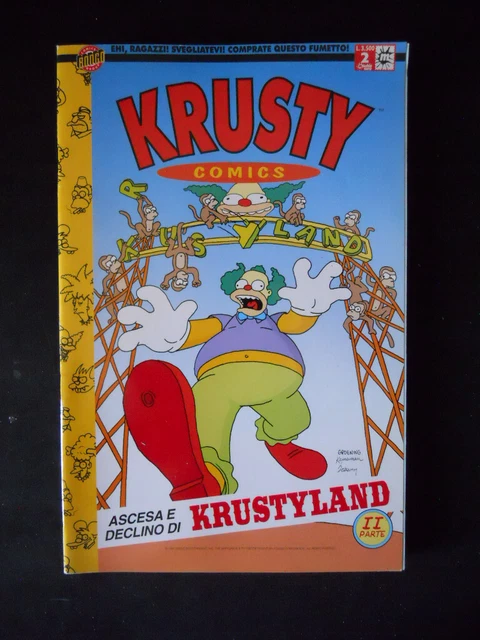 KRUSTY COMICS I SIMPSON n°9 1999 edizione Macchia Nera [G15F] EUR 3,05 ...