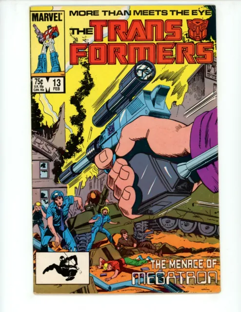 Transformers #13 Comic Book 1986 FN Bob Budiansky Don Perlin Marvel Megatron