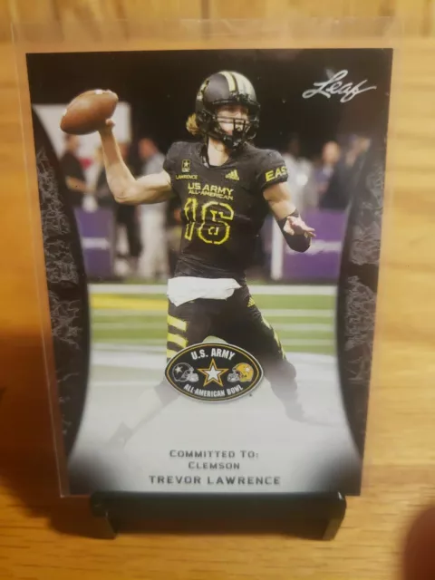 Trevor Lawrence 2018 Leaf Army #55 Clemson His 1st Ever Rookie Card RC SP