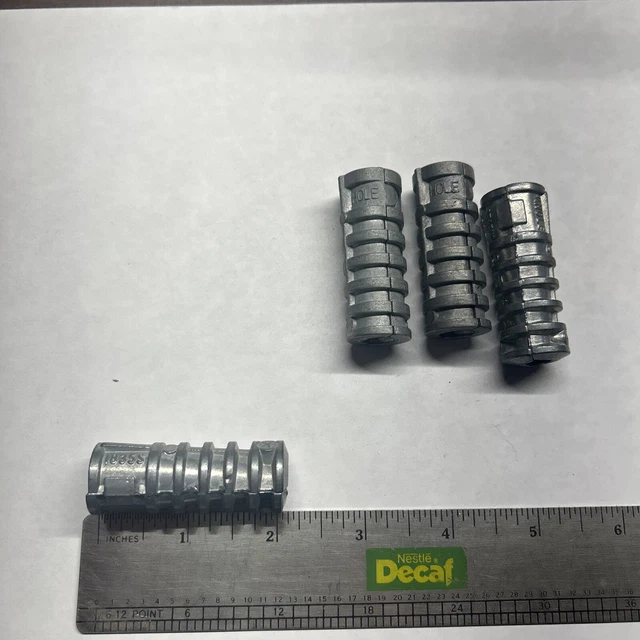 (Qty 4) 3/4" x 2" Long Lag Shield Anchor 1/2" Diameter Hole