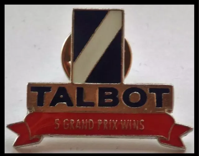 TALBOT - Winner of 5 Grand Prix Lapel Pin Badge - View Advert