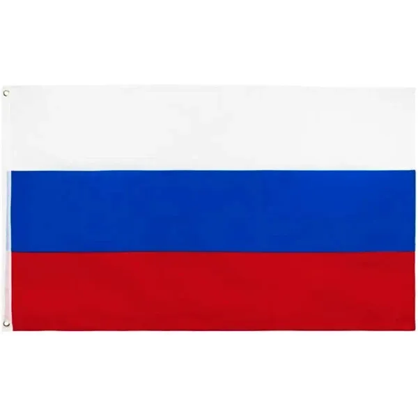 Russia Flag Russian Hoisting Flag Federation Emblem 90X150 Eyelets Russia