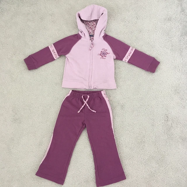 TU Girls Tracksuit Set 12-18 Months Age 1 Joggers Hoodie Baby Outfit Winter Autu