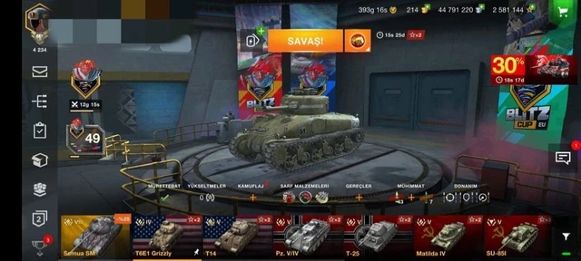 Compte World Of Tanks Blitz – PC – 2014 – Stratégie – Très Bon état