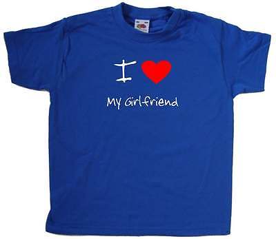 I Love Heart My Girlfriend Kids T-Shirt